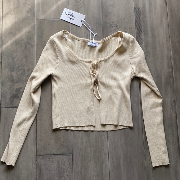 Verge Girl Open Front Tie Top - Picture 1 of 5